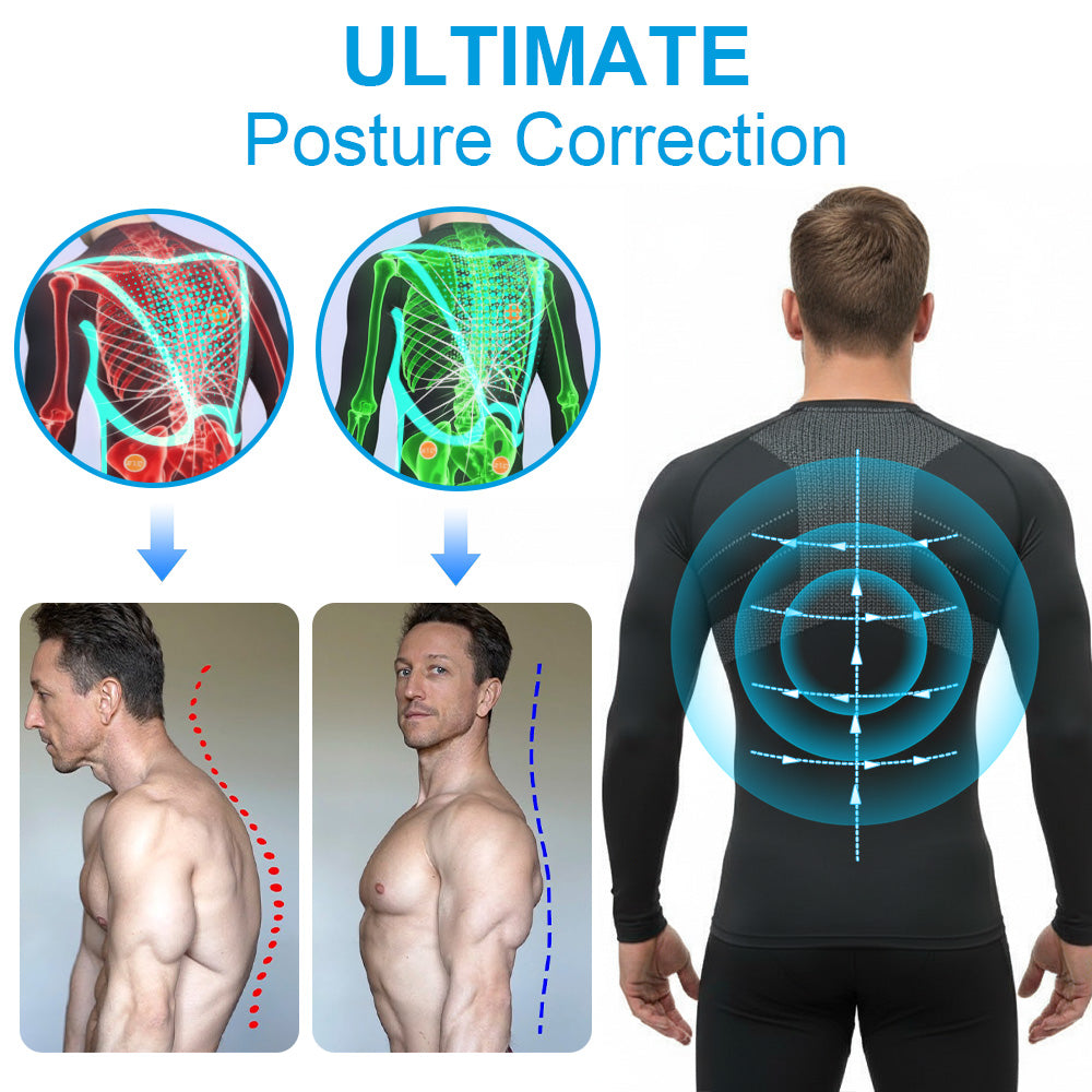 Sugoola® COREHEAT Men’s Chest Fat Reduction Compression Shirt