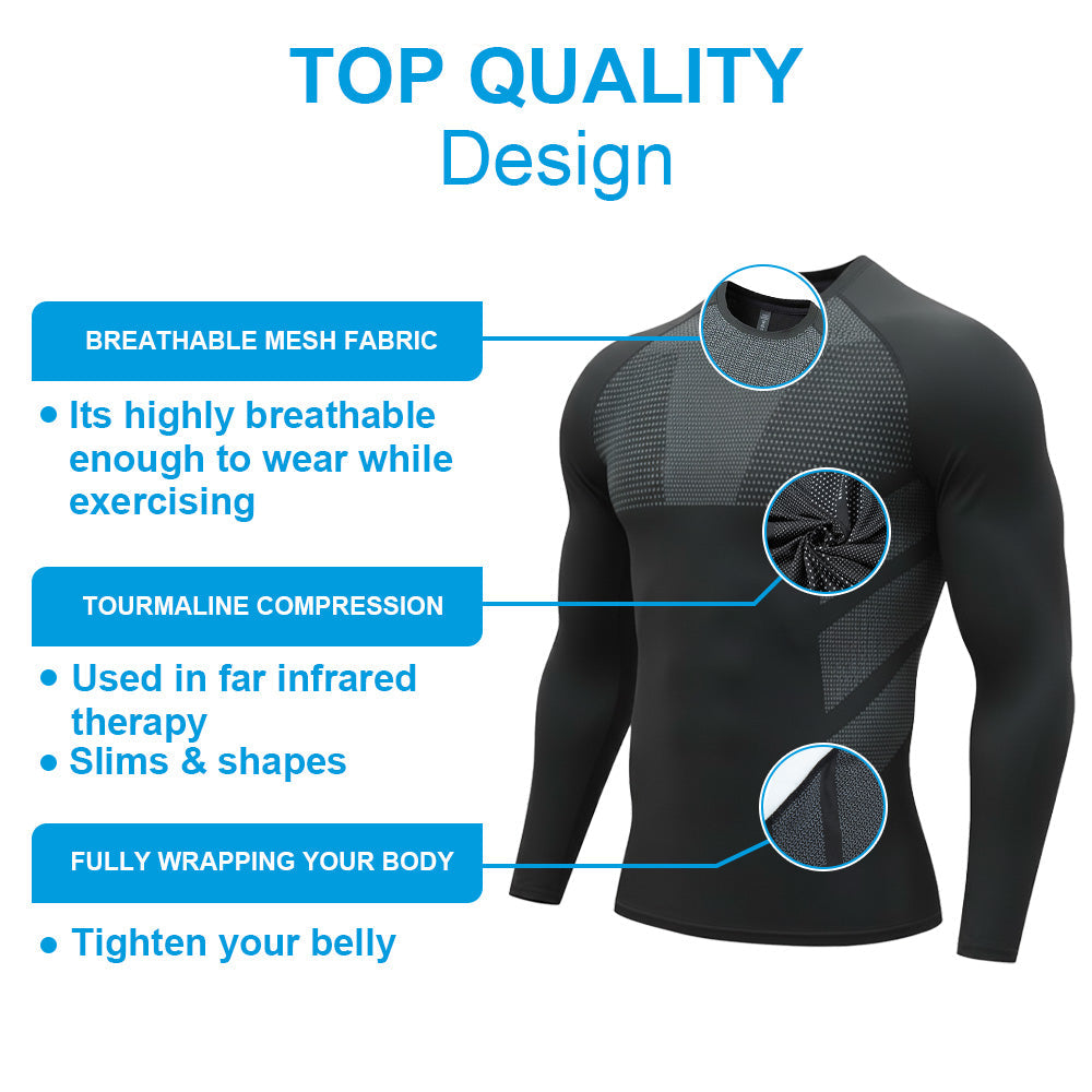 Sugoola® COREHEAT Men’s Chest Fat Reduction Compression Shirt