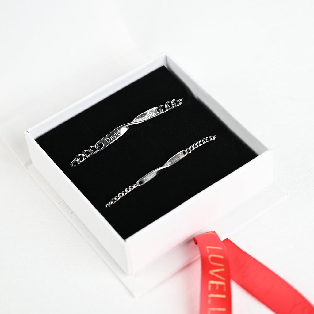 Luvellery Personalisiertes Armband-Set