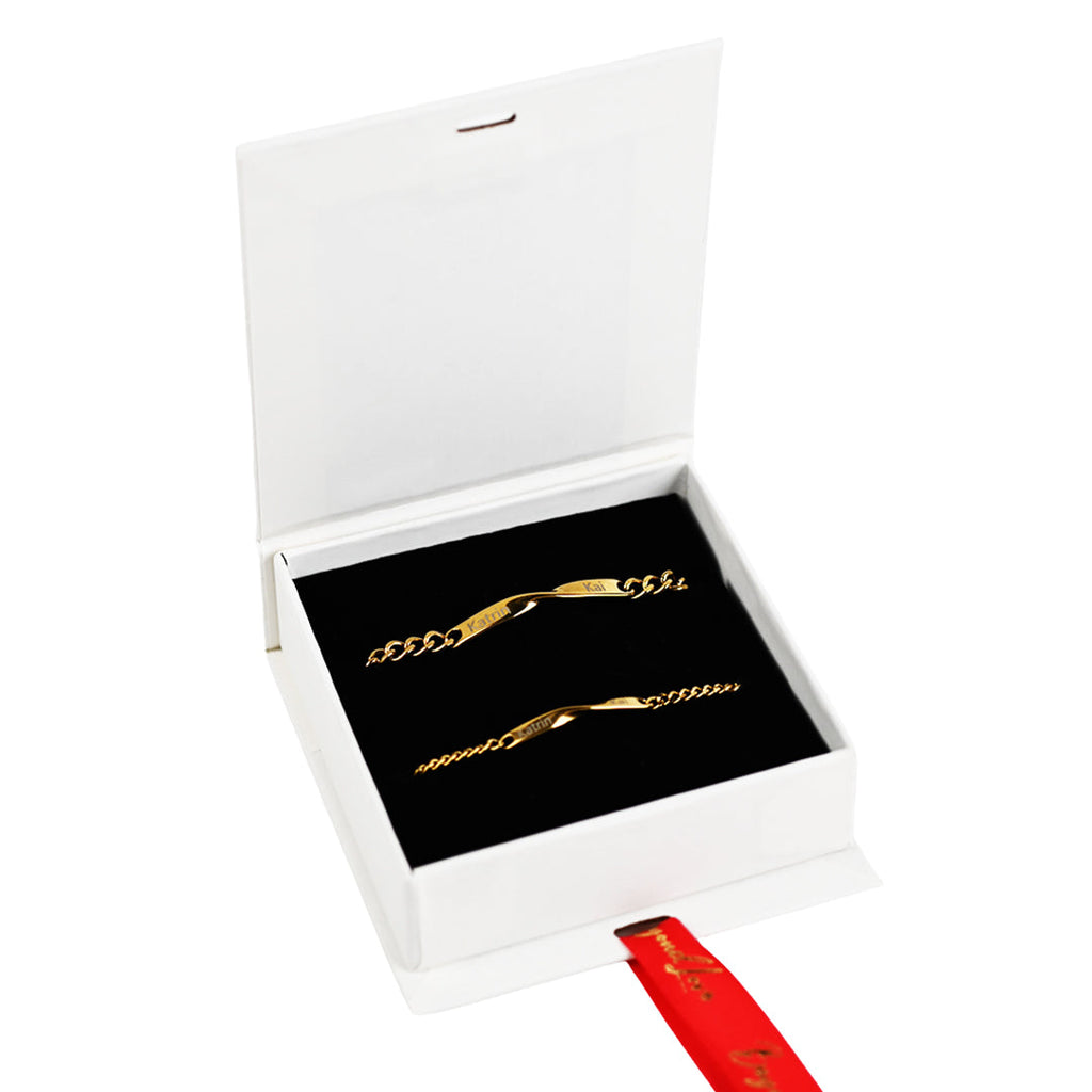 Luvellery Personalisiertes Armband-Set