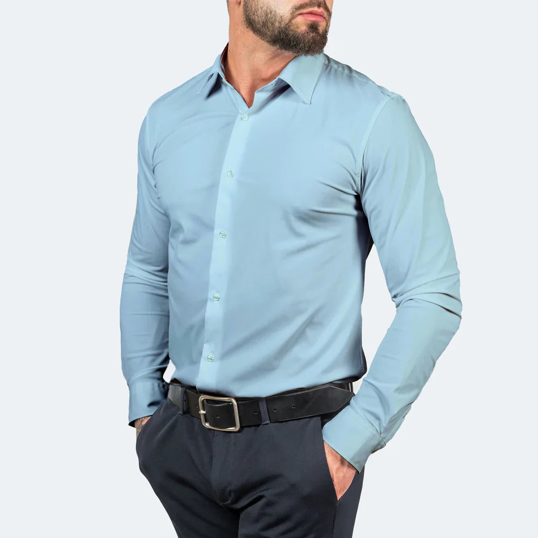 The "Limitless" Commuter Shirt - 4-Way Stretch & Non-Iron