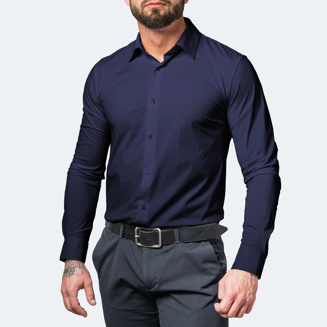 The "Limitless" Commuter Shirt - 4-Way Stretch & Non-Iron