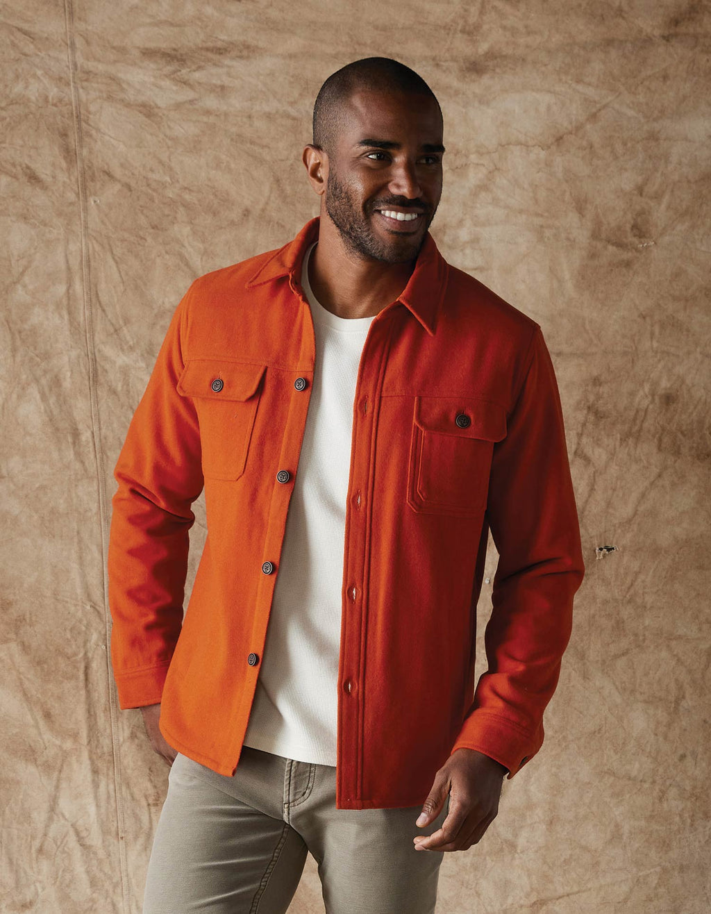 Brightside Flannel Lined Workwear Jacket in Flame