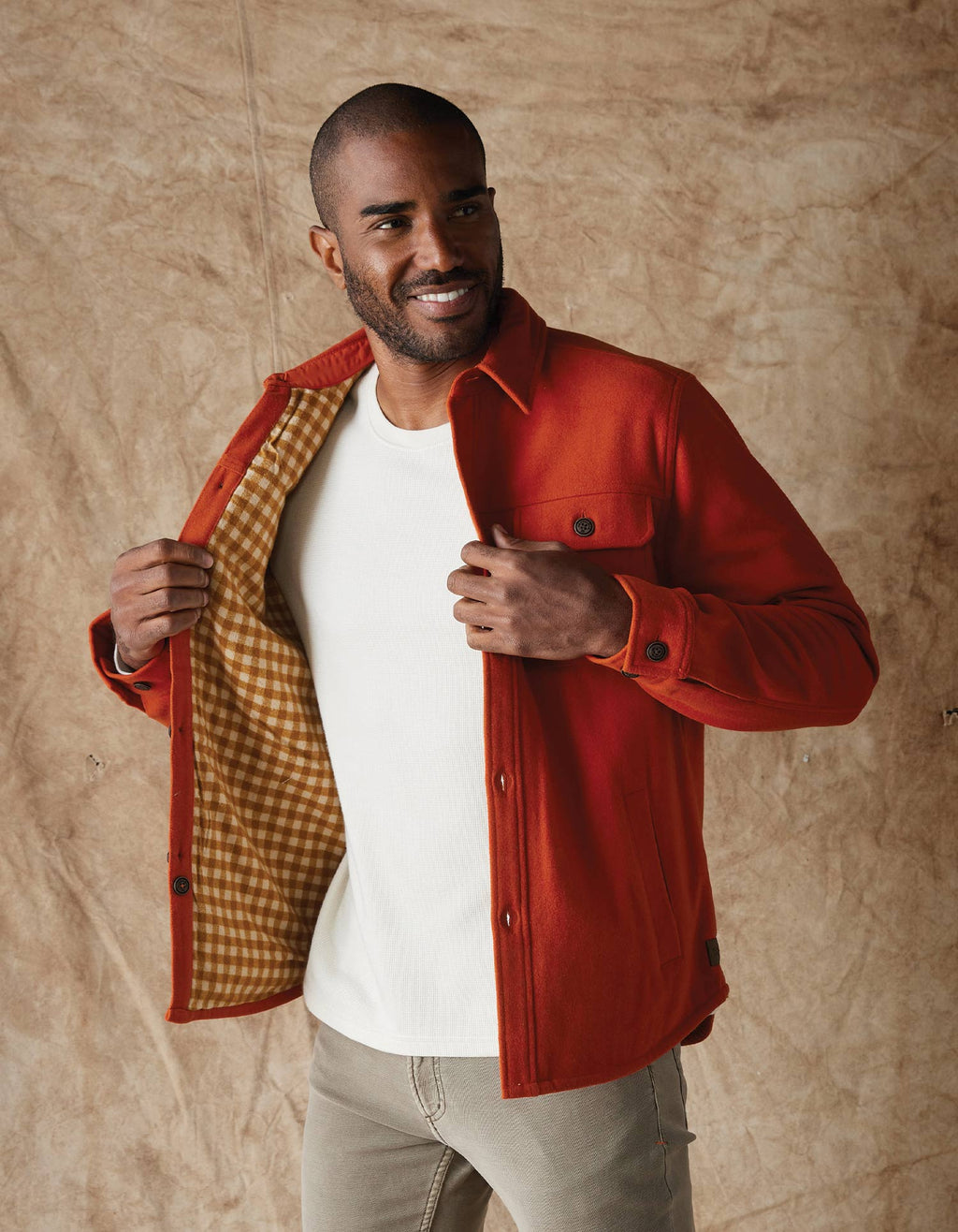 Brightside Flannel Lined Workwear Jacket in Flame