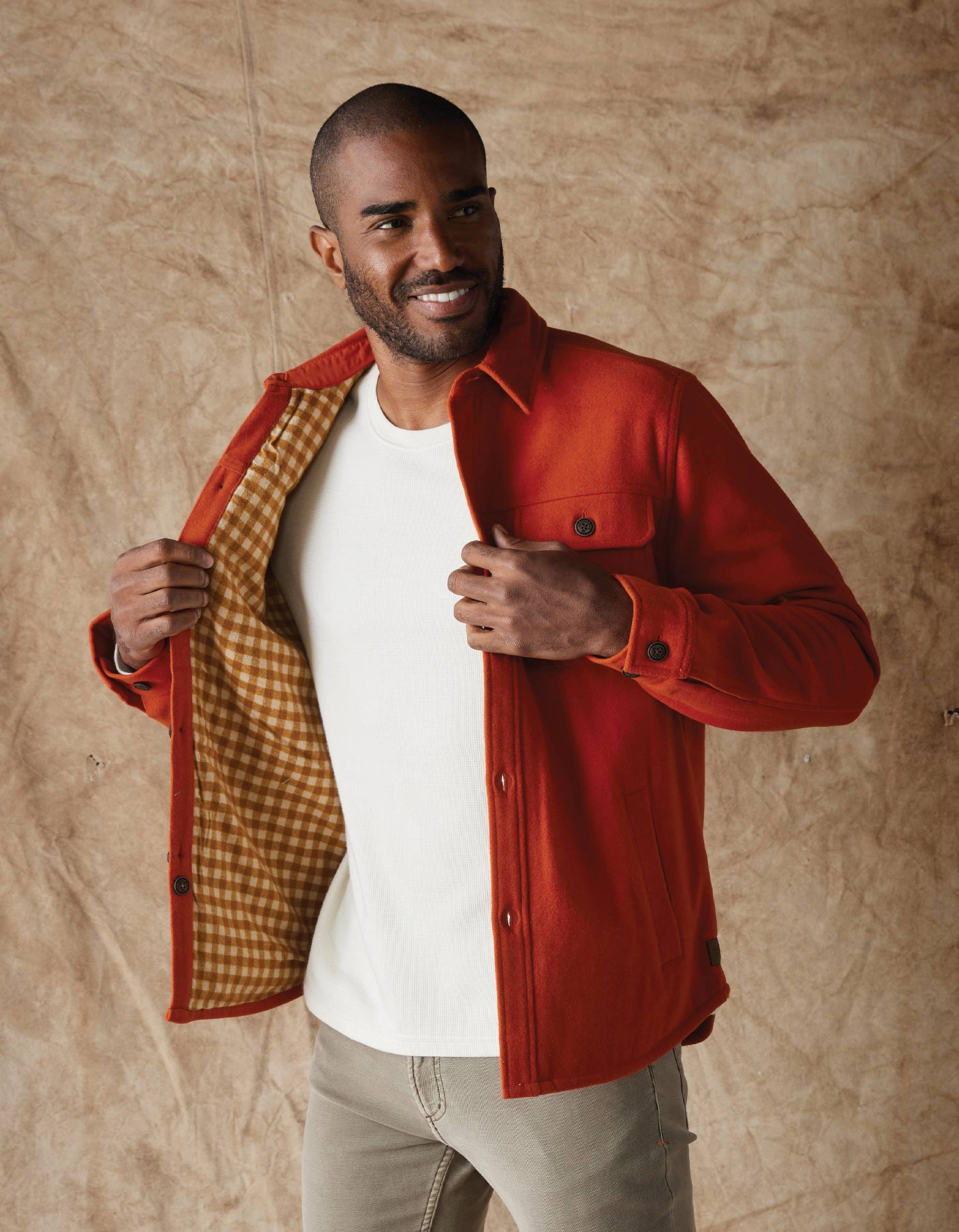 Brightside Flannel Lined Workwear Jacket in Flame