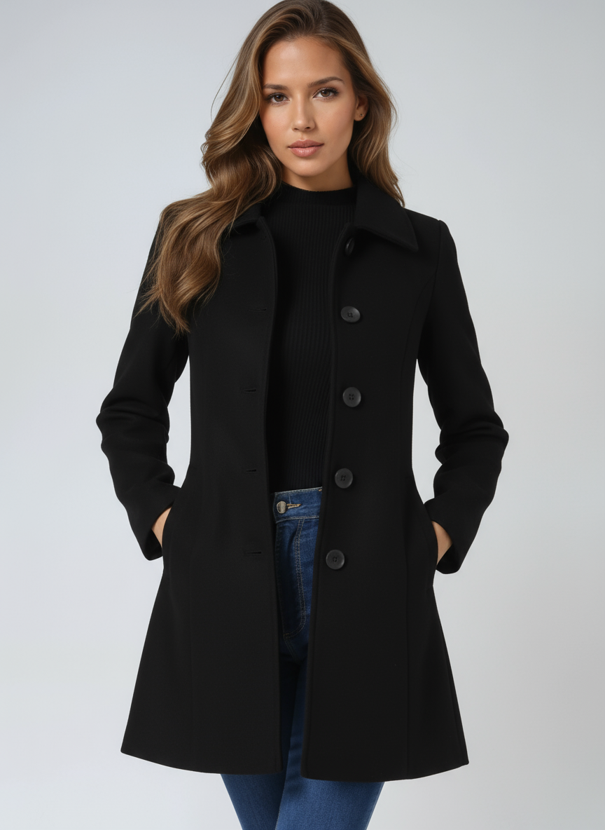 Josephine Women's Single Breasted Winter Trench Coat
