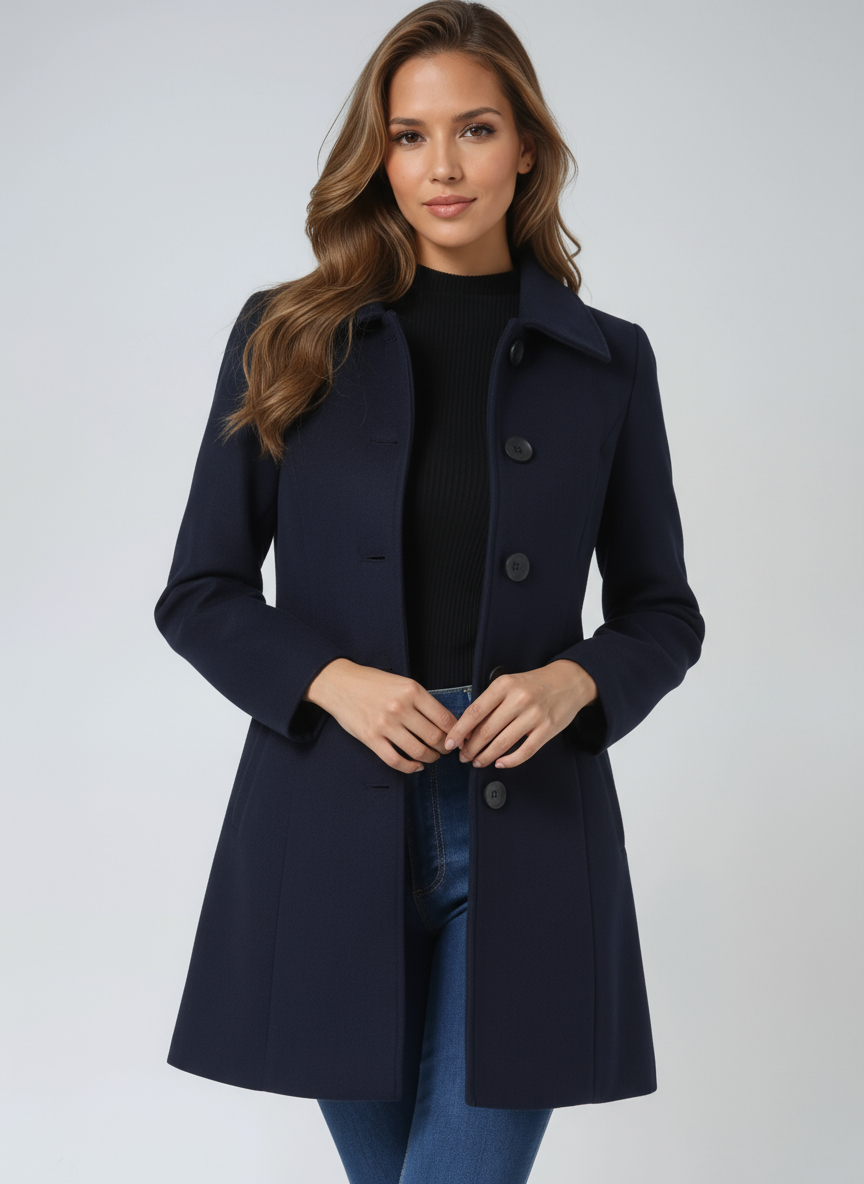 Josephine Women's Single Breasted Winter Trench Coat