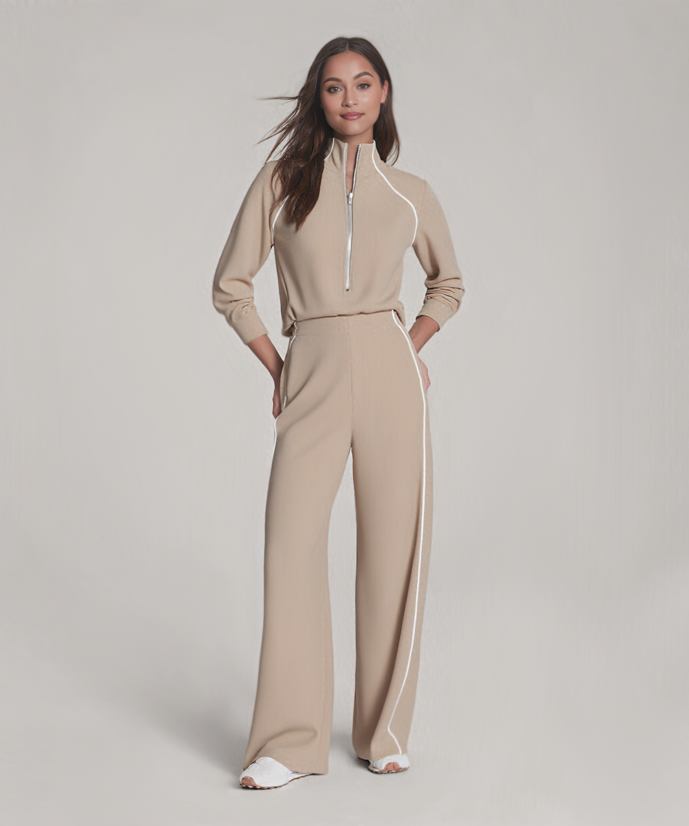 AirEssentials Pique Half Zip Jumpsuit