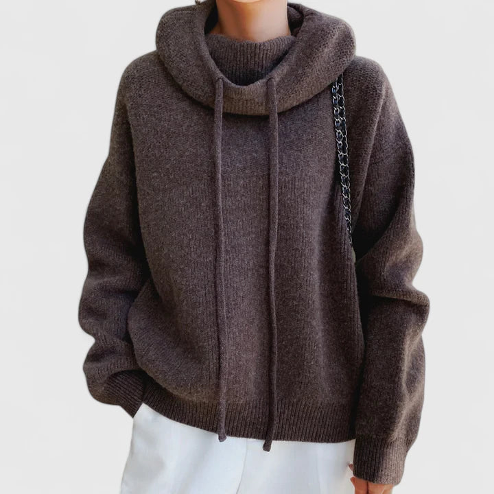 Marie Cozy Knit Hoodie