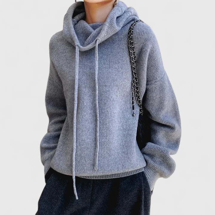 Marie Cozy Knit Hoodie
