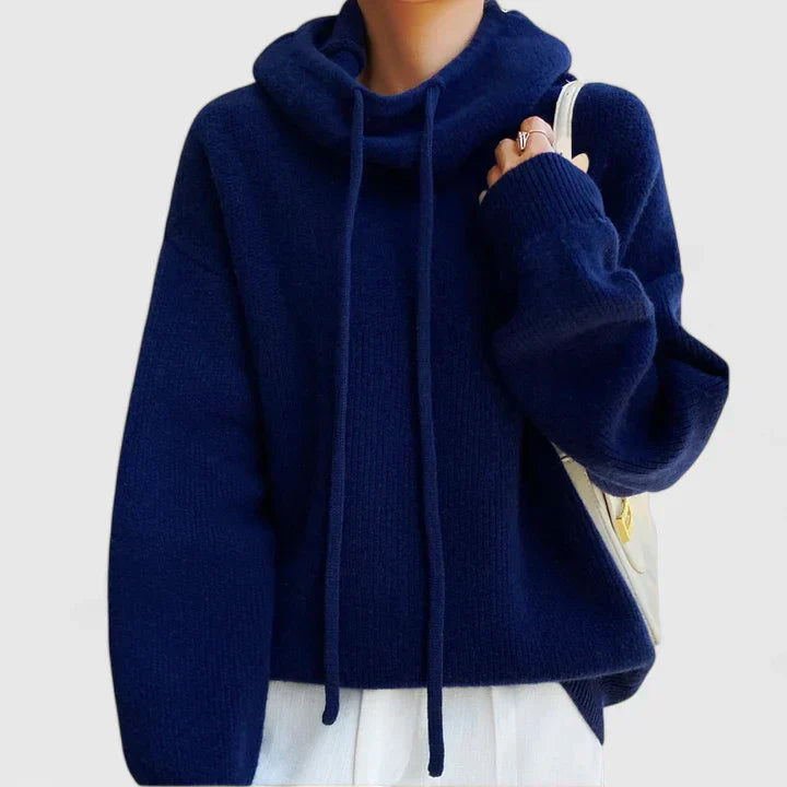 Marie Cozy Knit Hoodie